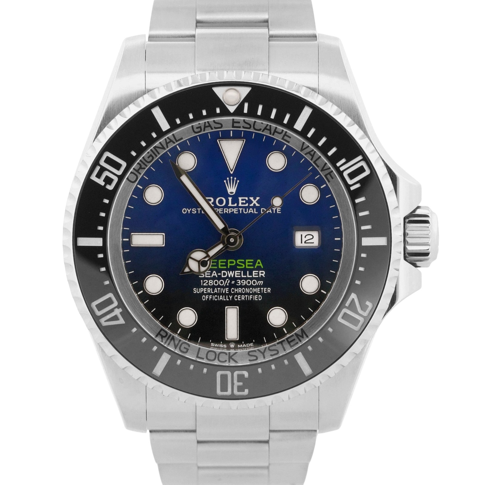 2018 PAPERS Rolex Sea-Dweller Deepsea CAMERON Blue Black Steel 44mm 126660 BOX