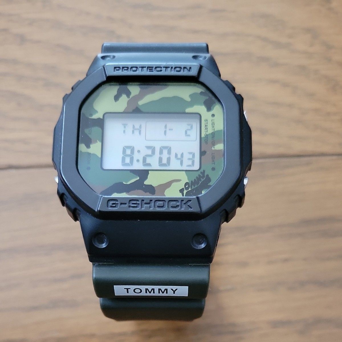 Casio G SHOCK DW 5600VT Camouflage TOMMY Collaboration Model Watch Rare