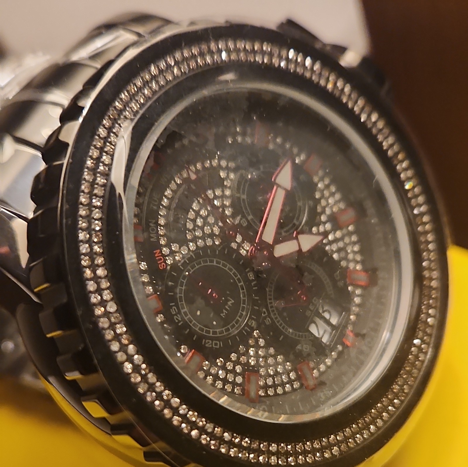 Invicta Black Label Pro-Diver Sea Hunter certified 1.7 carat 422 diamonds style