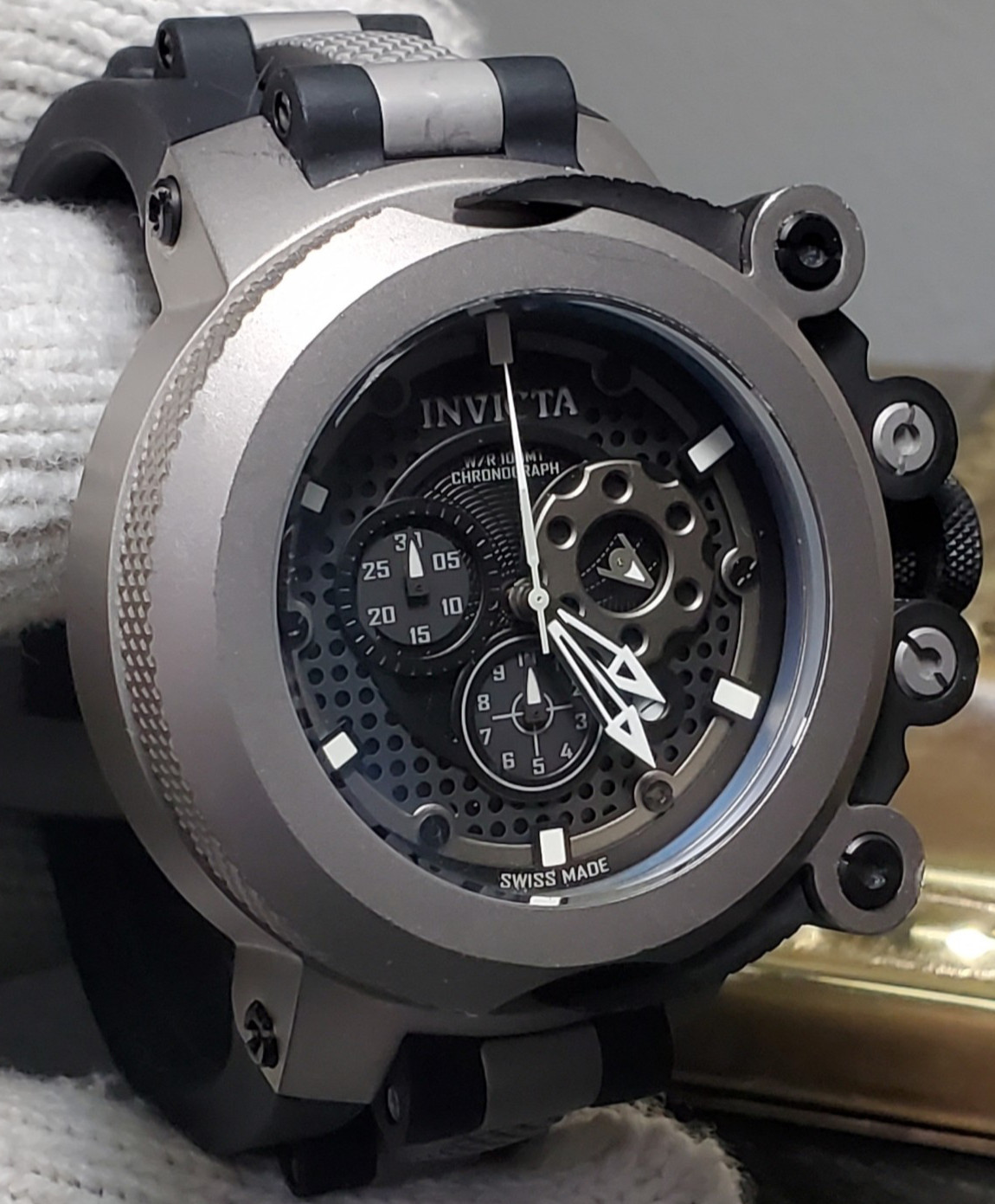 INVICTA COALITION FORCES TRIGGER MODEL No. 0956, 55mm, SWISS TITANIUM WATCH