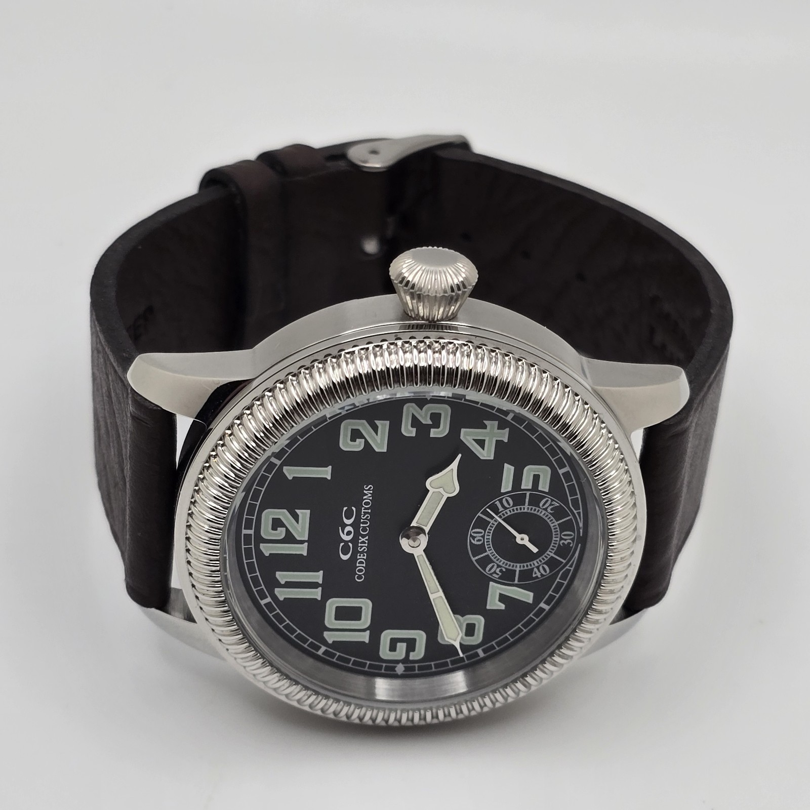 Custom Built Mechanical Watch – 44mm Vintage-Style Mechanical Military/Pilot