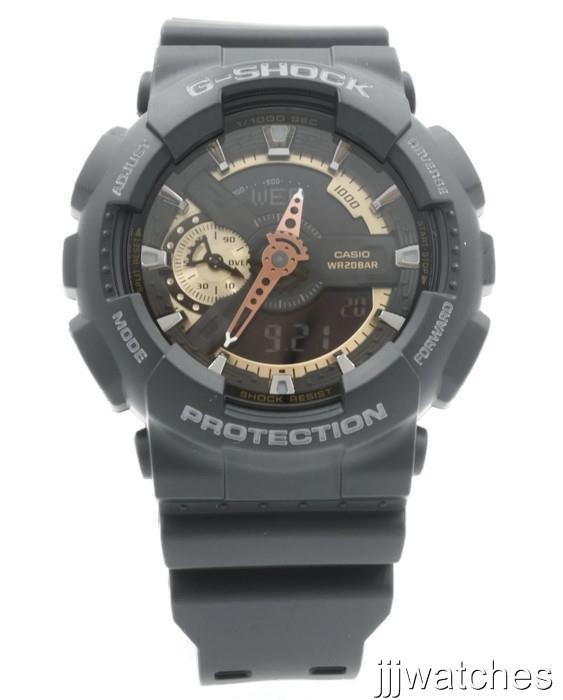 Casio G-Shock X-Large Black Rose Gold Digi-Ana Men Watch 52mm GA110RG-1A $130