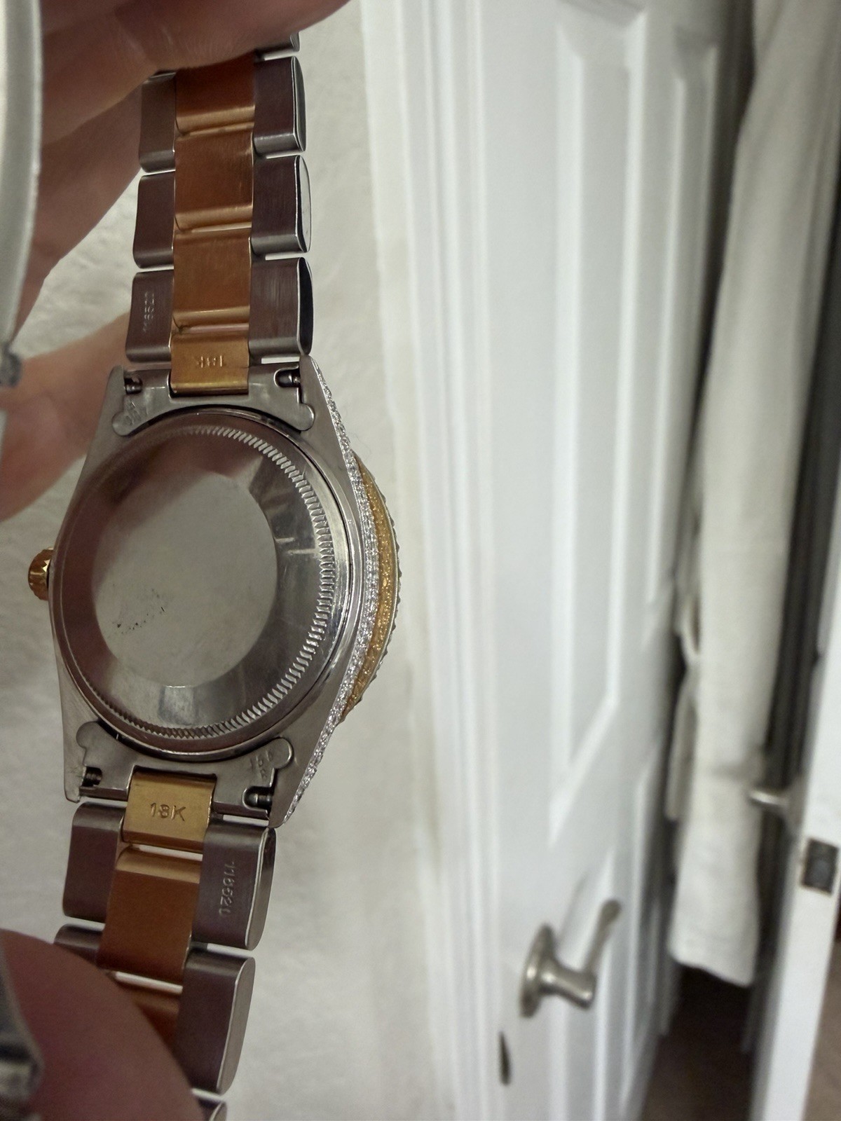 ROLEX 36MM DATEJUST FULL DIAMONDS – CUSTOM ARABIC DIAL 16.0ct