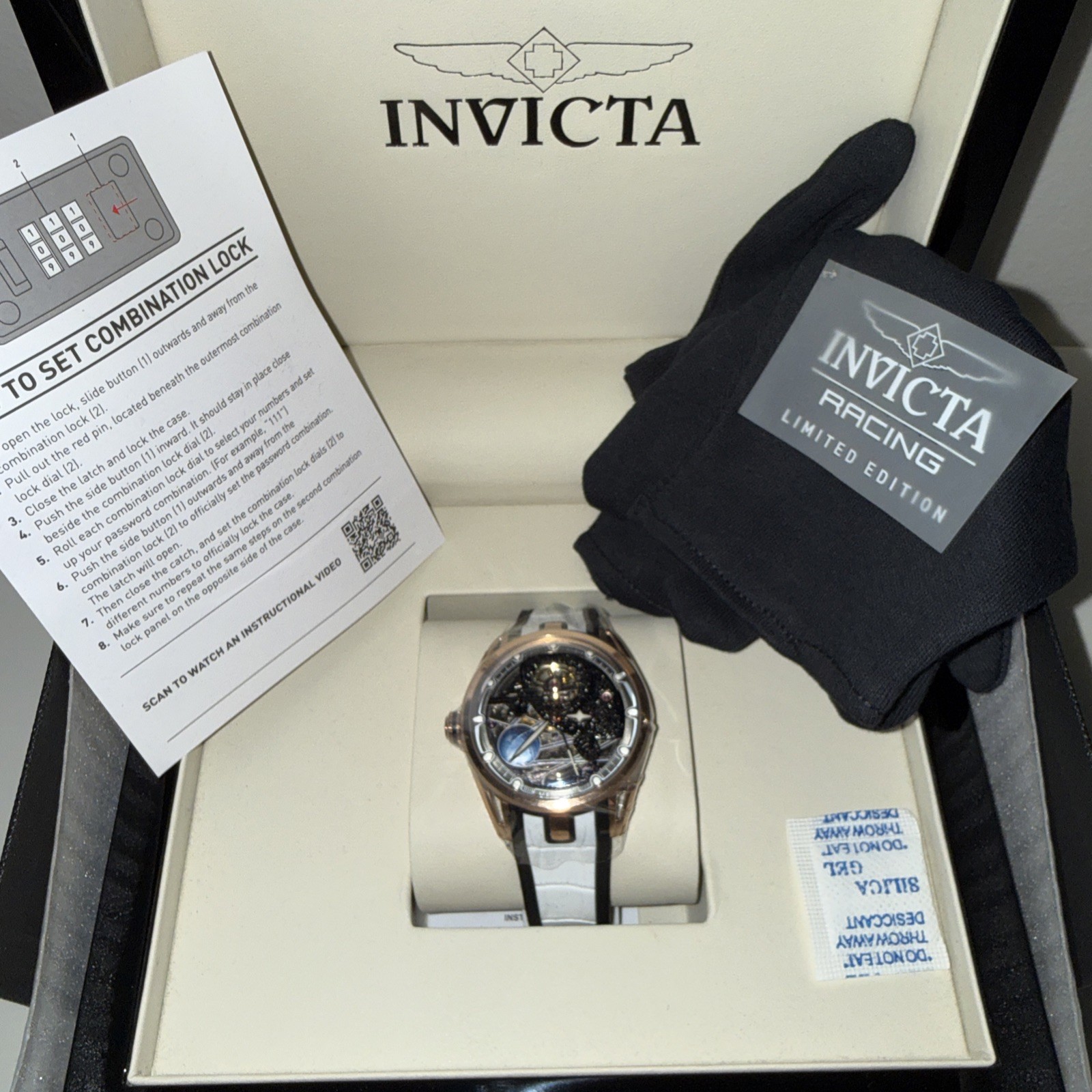 NEW Invicta Celestial Naosia Automatic Men Watch Skeleton Dial 45mm Model 70089