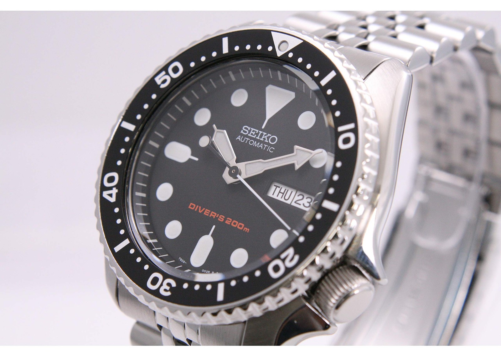 SEIKO SKX007K2 Black Boy Automatic Diver 200m 7S26 Black Dial Men’s Watch