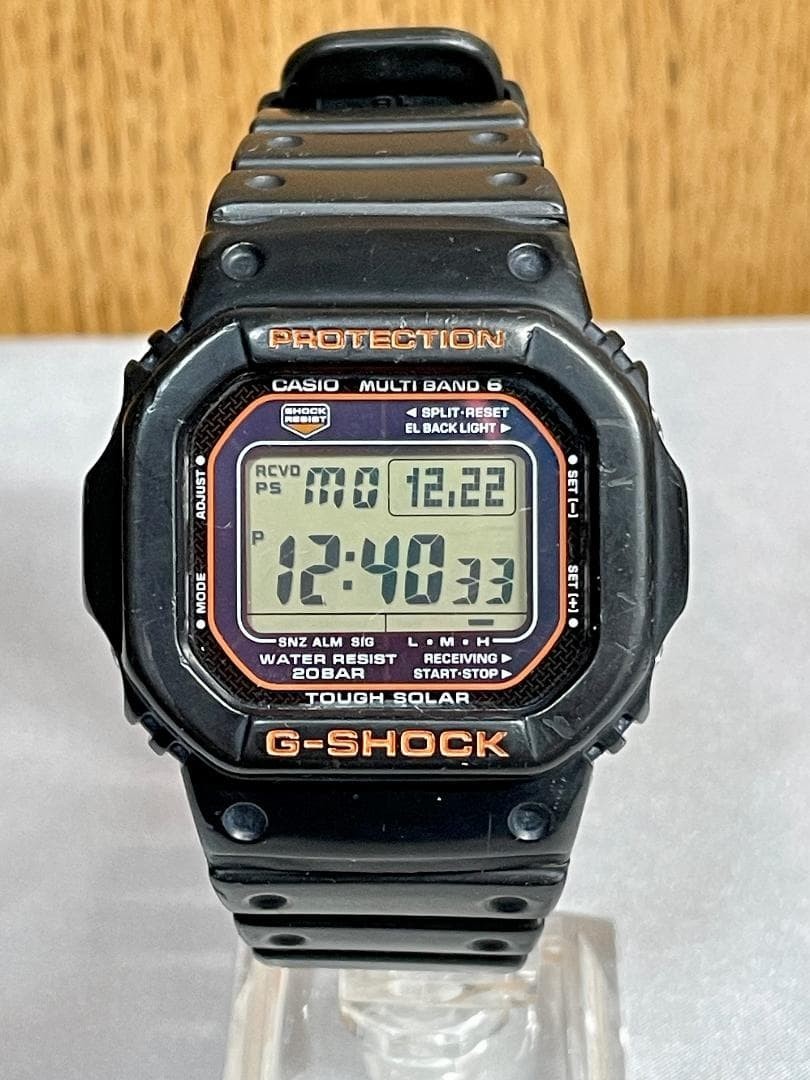 Casio G-Shock 3159 GW-M5610R-1JF Tough Solar Multiband 6 Black Orange Watch