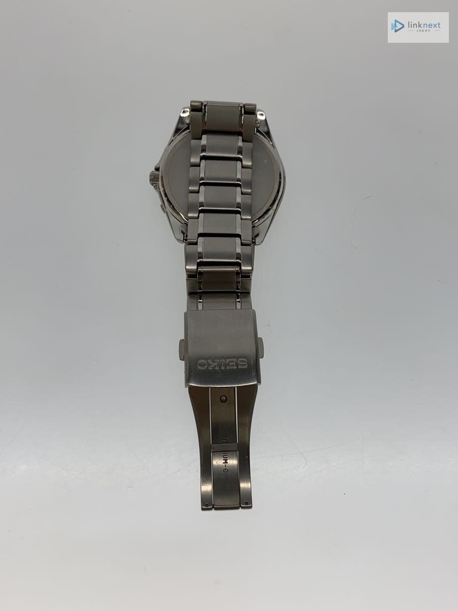 SEIKO 7B52 Solar Radio Control Titanium Men’s Watch White Dial