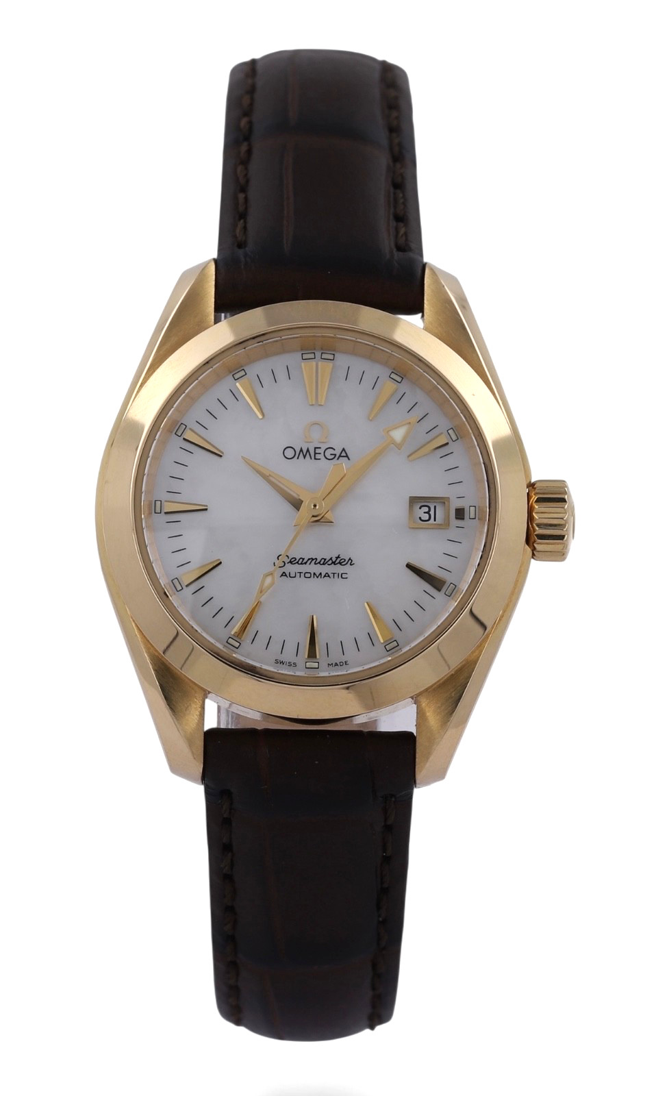 OMEGA Seamaster Aqua Terra Automatic Date MOP Dial – 29.5mm – 18ct Yellow Gold