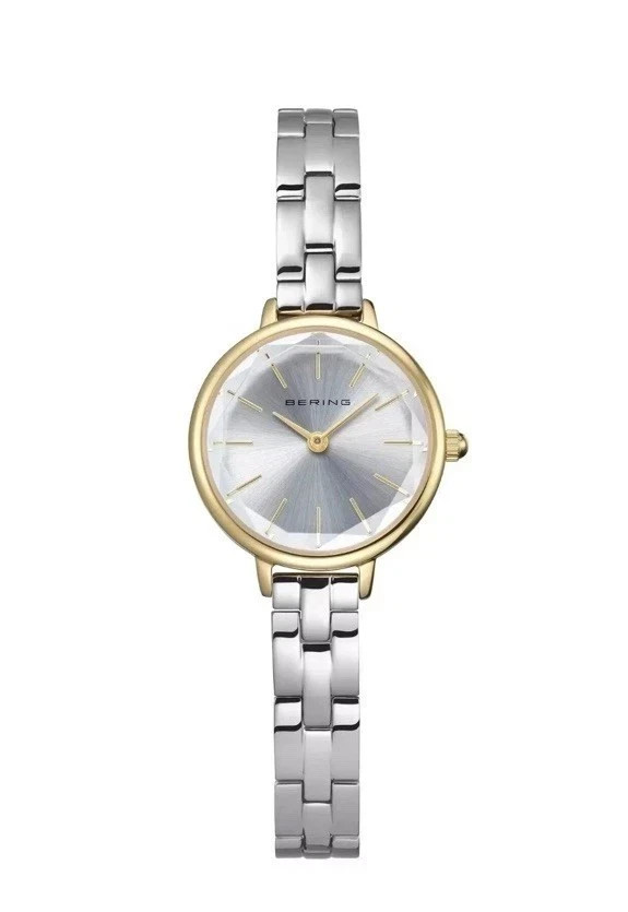 Bering Classic 11024-710-C Women’s Two-Tone Stainless Faceted Crystal Watch
