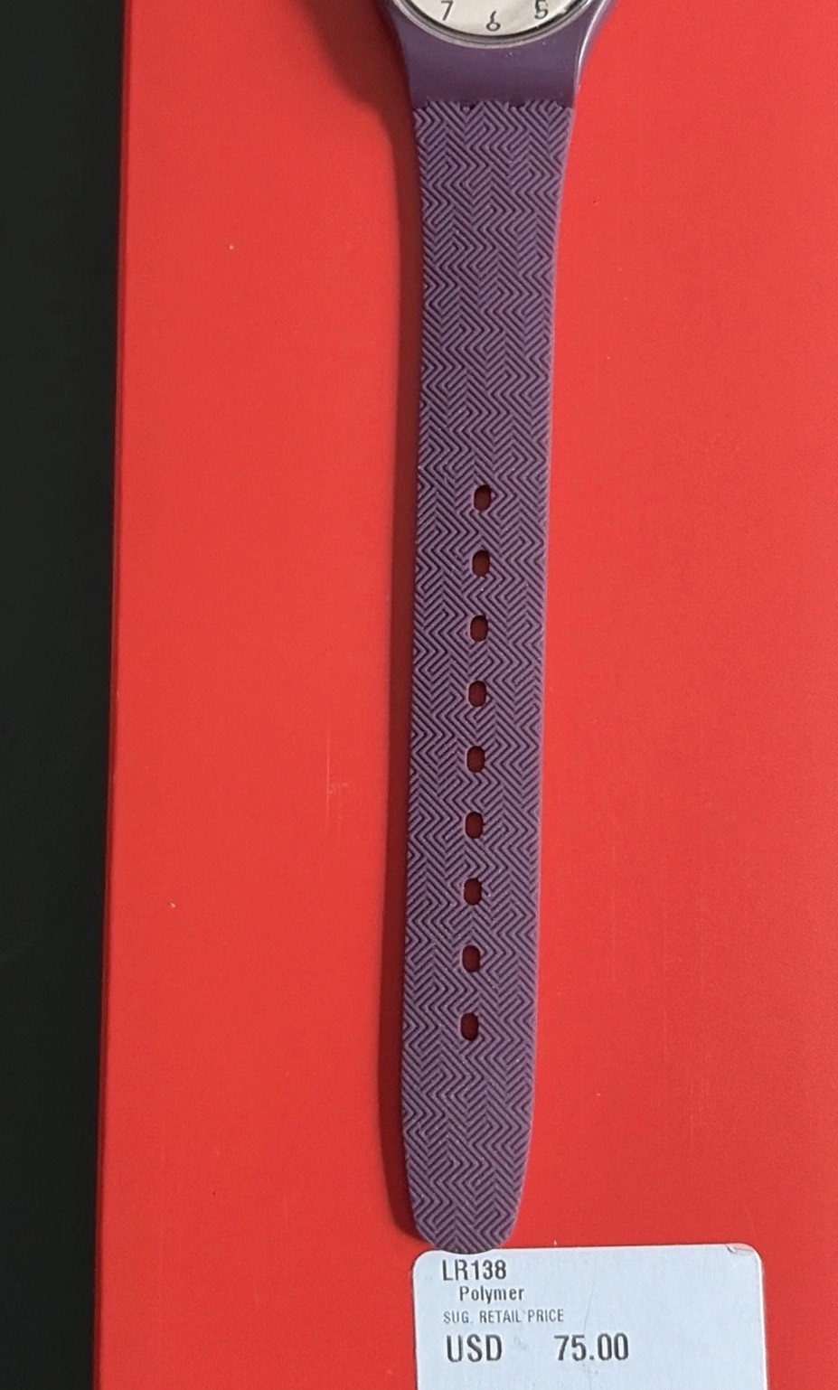 Swatch Repeat Chic Purple LR138 Watch Polymer Clasp Essentials Collection