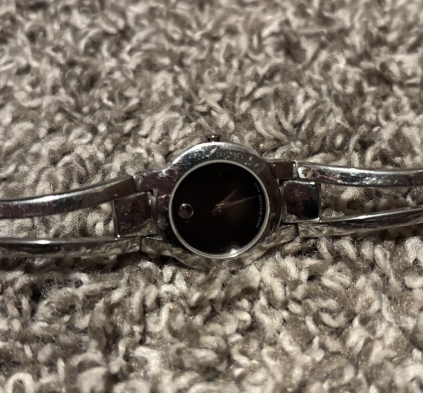Movado Amorosa 24mm Stainless Steel Case and Band Women’s Watch With Diamonds