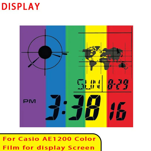 42 Style Display Color Screen Filter for Casio AE1200 Display HD Gradient Filter