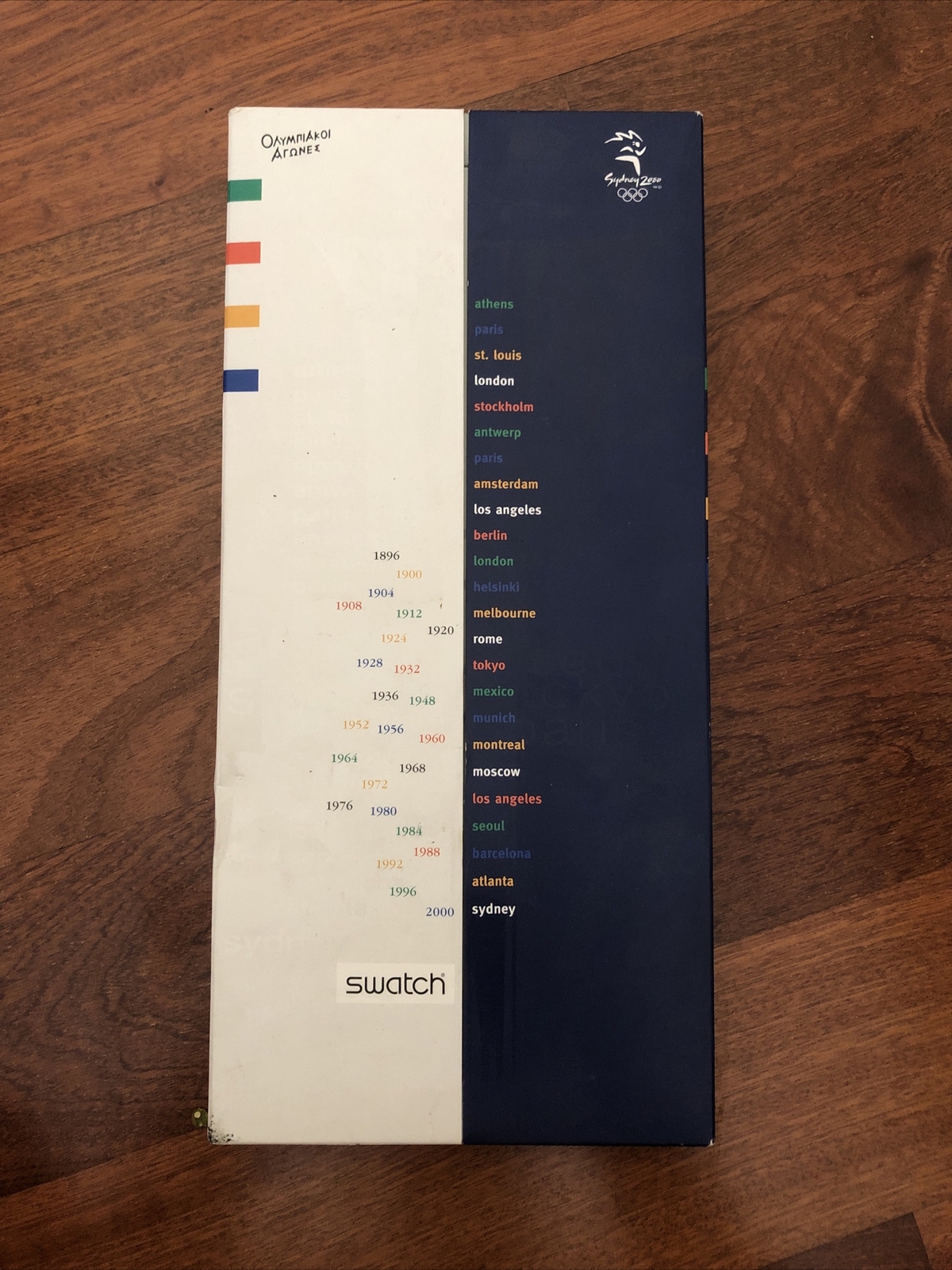 Swatch Watch Sydney Australia 2000 Olympics Original Box New Old Stock Rare VTG