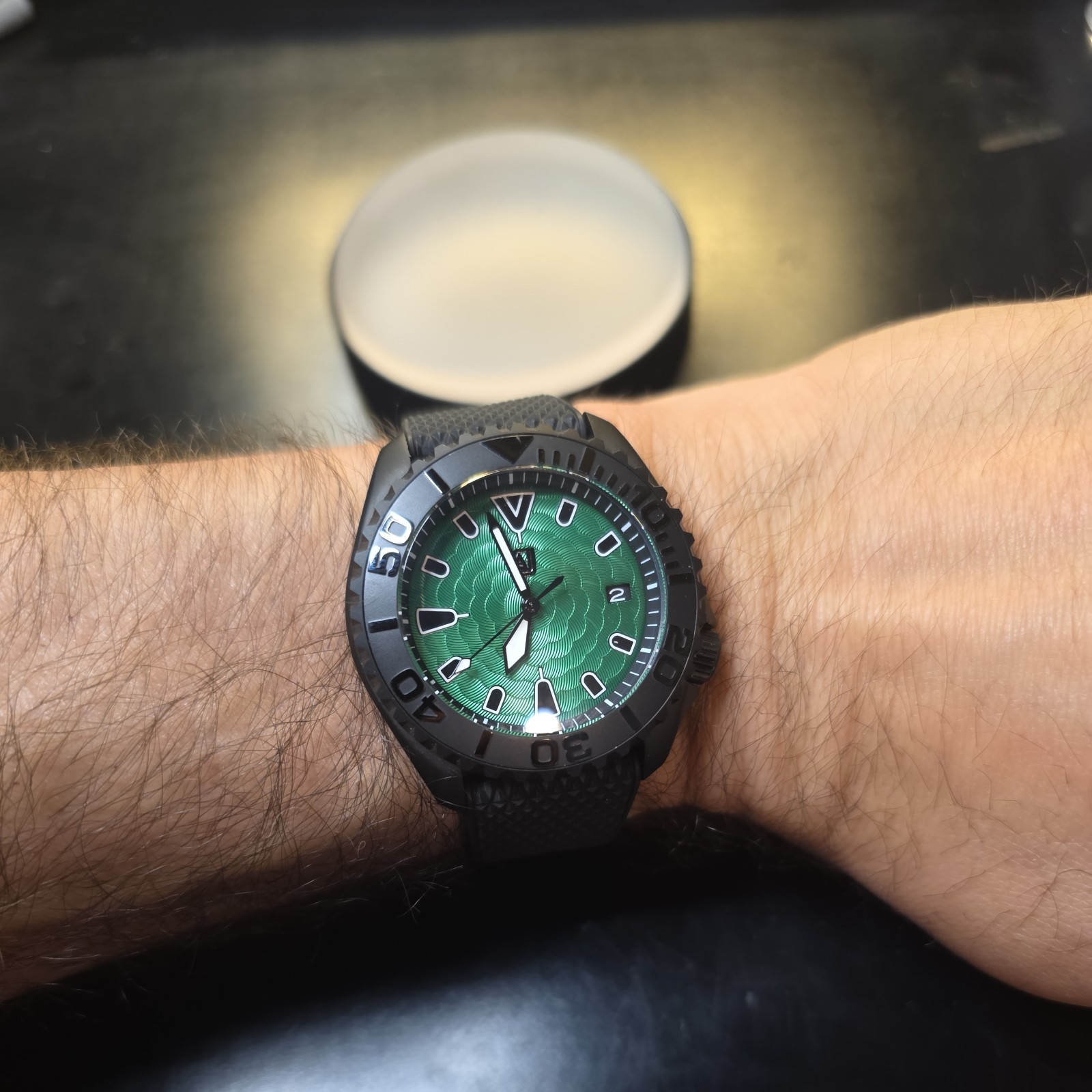 Custom built “Kaiju,” 42mm NH35Automatic watch with Sapphire Crystal