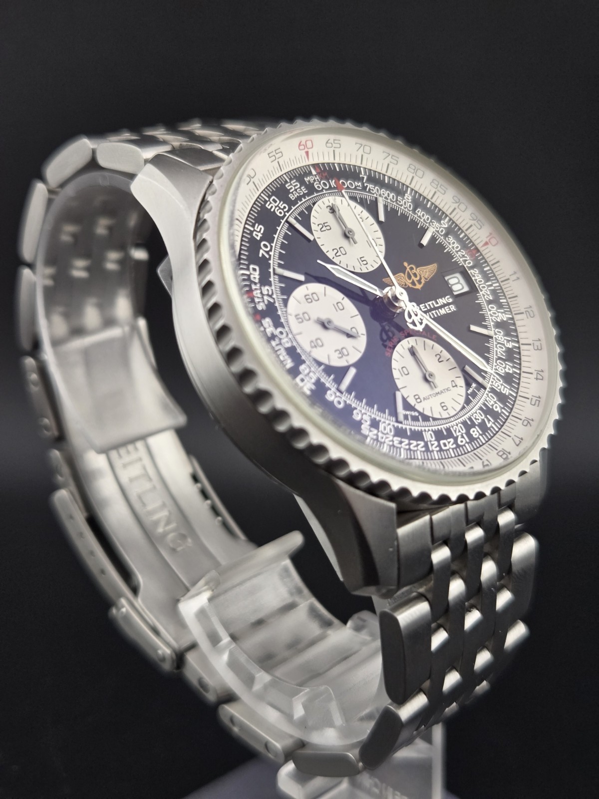 Breitling Navitimer Fighters Edition A13330 Black Dial Full Box Papers COSC