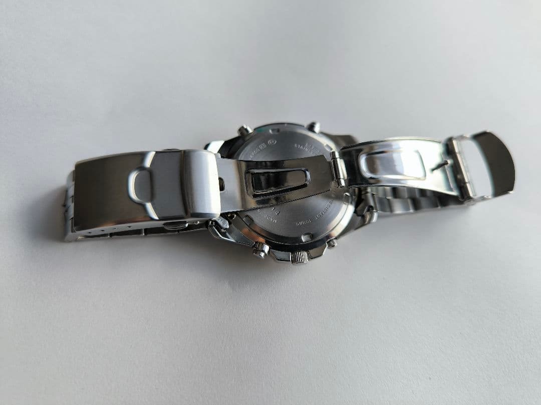 SEIKO Prospex SBCL001 Speedtimer Chronograph Watch Black Dial Wrist 6.69in