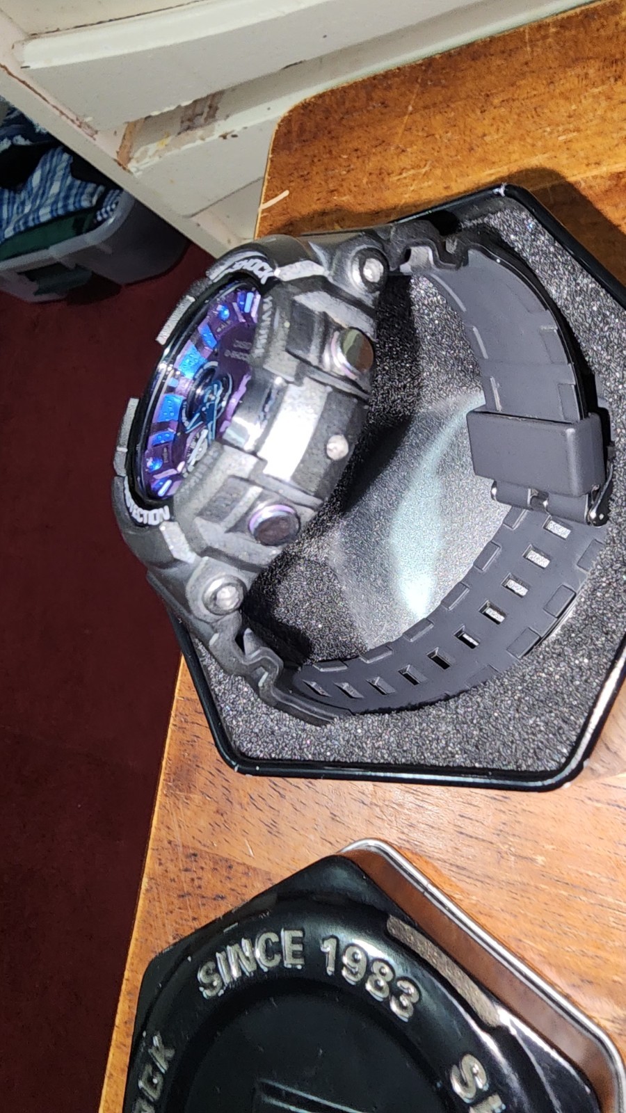 Gshock Rare Blue Face Blue Pointers,with Original Case And Warranty Excellent