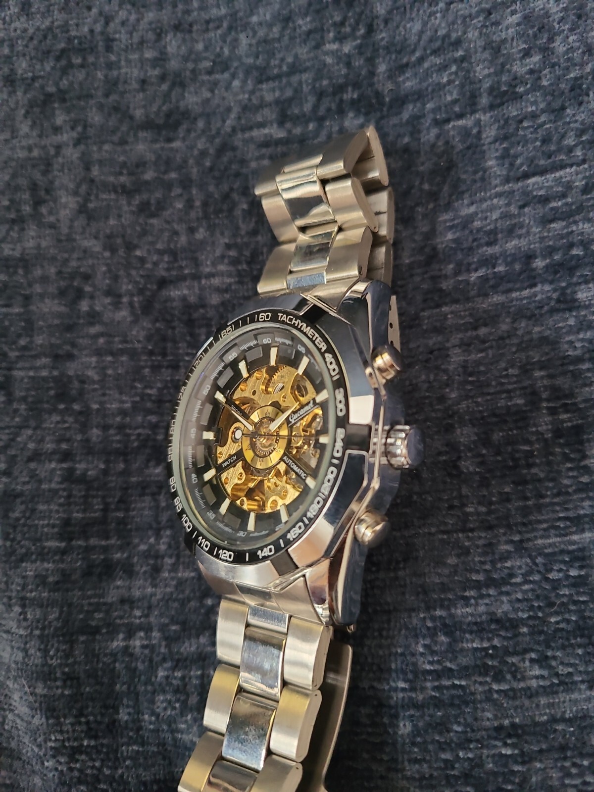 Skeleton Watch Men’s Automatic – see pics and videos in description