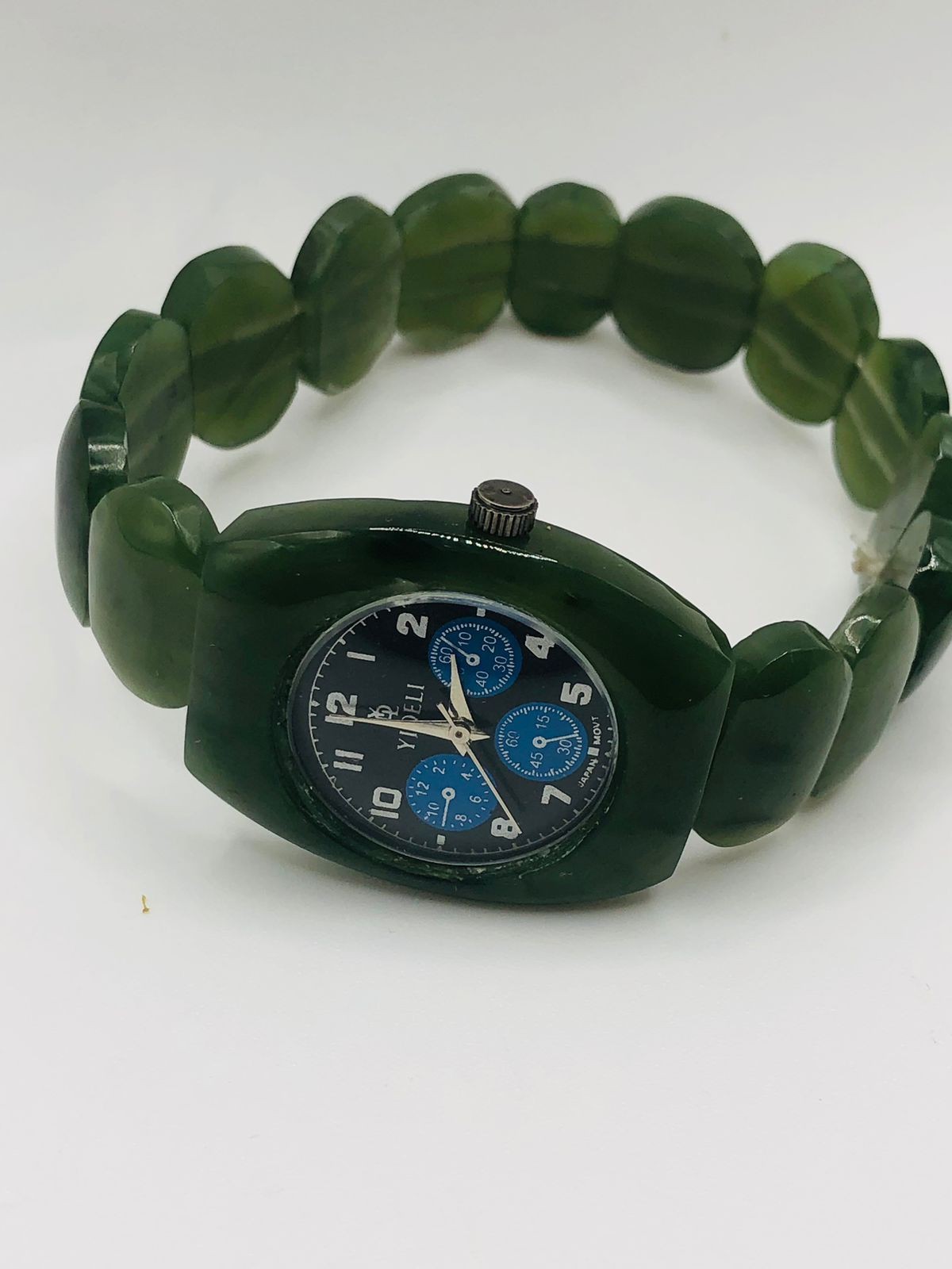 Beautiful Women’s Nephrite Jade Watch Natural Green Jade Stone Bracelet Watch