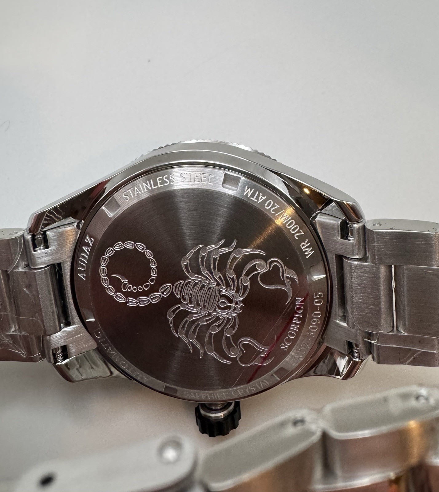 Audaz Scorpion ADZ-3090-05 Automatic Diver NEW 9015 Sapphire 200m Tiffany Blue