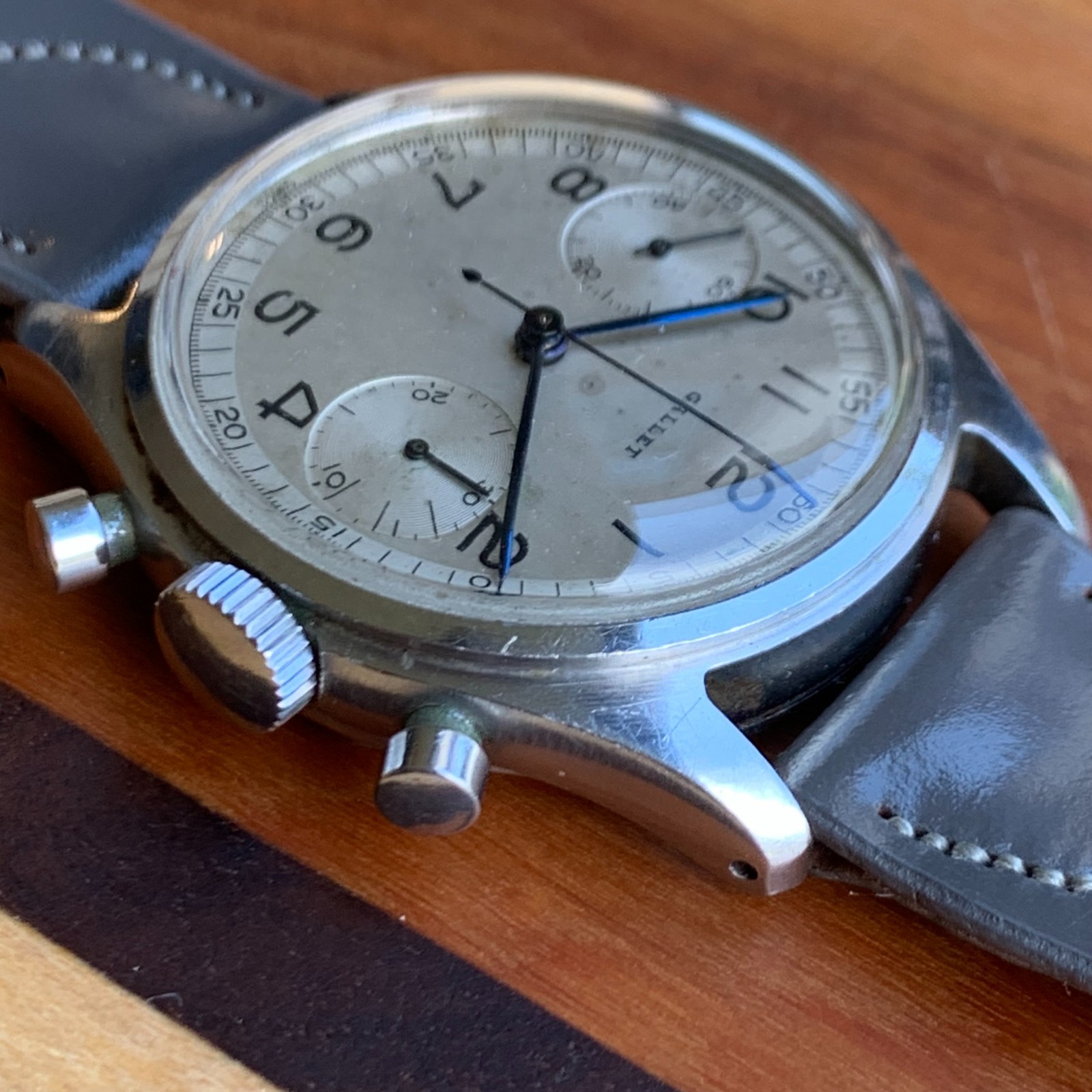 Vintage Gallet Multichron 30 – Stainless Steel 36mm Waterproof Chronograph