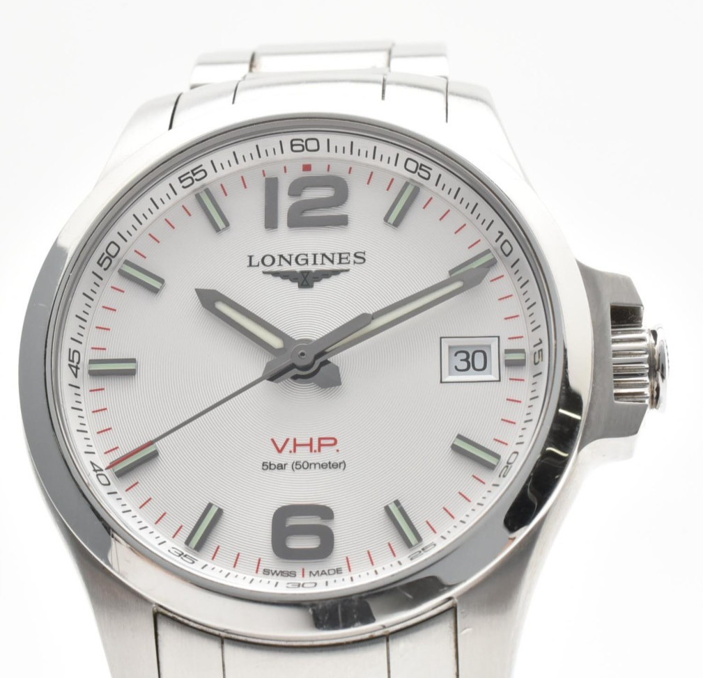【MINT】Longines Conquest V.H.P. L3.716.4.76.6 41mm Silver Dial Men’s Watch