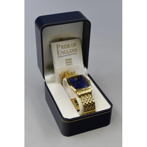 18k Gold Plate Pride Of England Watch 3 Lions it’s coming home 🏴󠁧󠁢󠁥󠁮󠁧󠁿