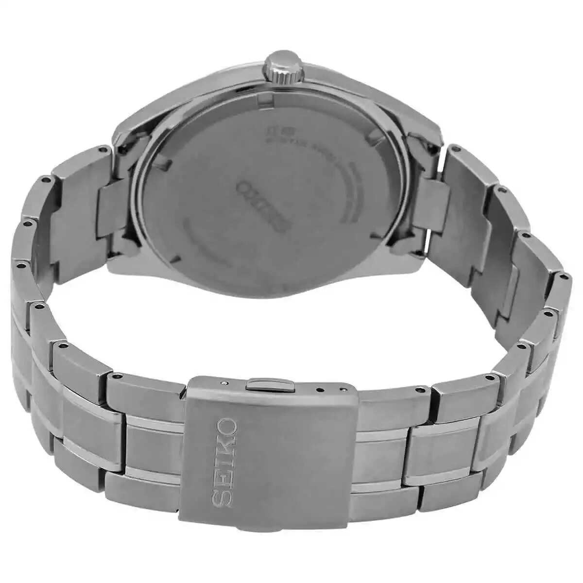 Seiko Men’s Essentials Quartz Black Dial Titanium Watch – SUR375P1 NEW