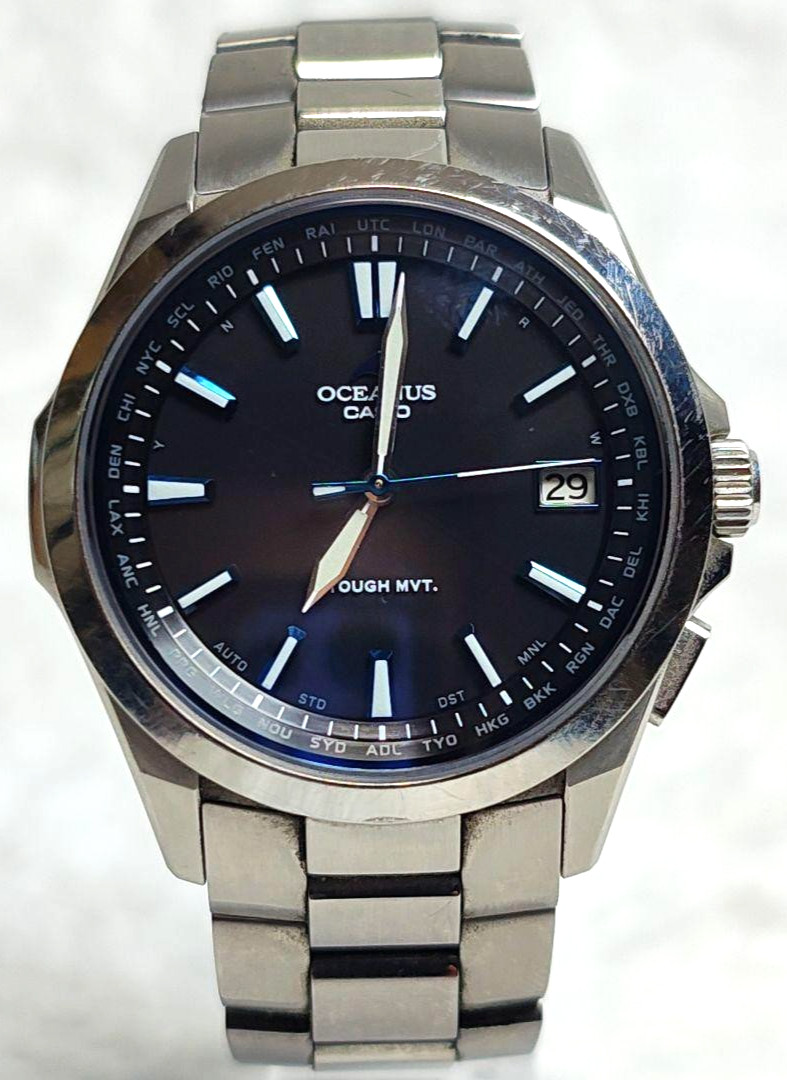 CASIO OCEANUS OCW-S100-1AJF Men’s Wristwatch Solar Titanium Black Japan