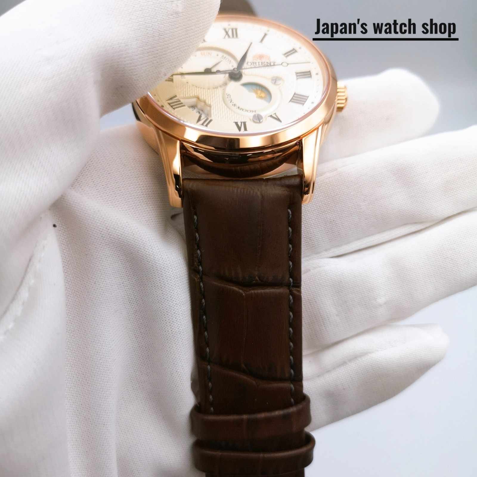ORIENT ORIENT Classic SUN & MOON RN-AK0001S Brown Men’s Watch New in Box