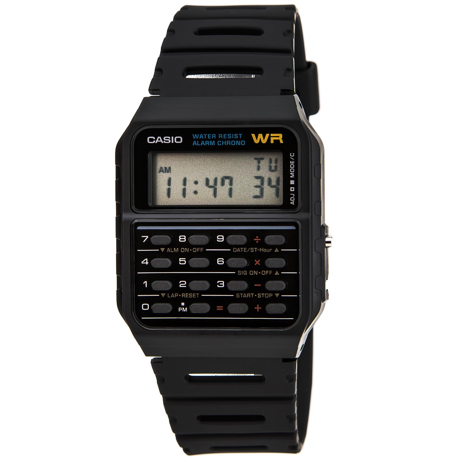 Casio Men’s Watch Databank Calculator Digital Dial Black Resin Strap CA53W-1