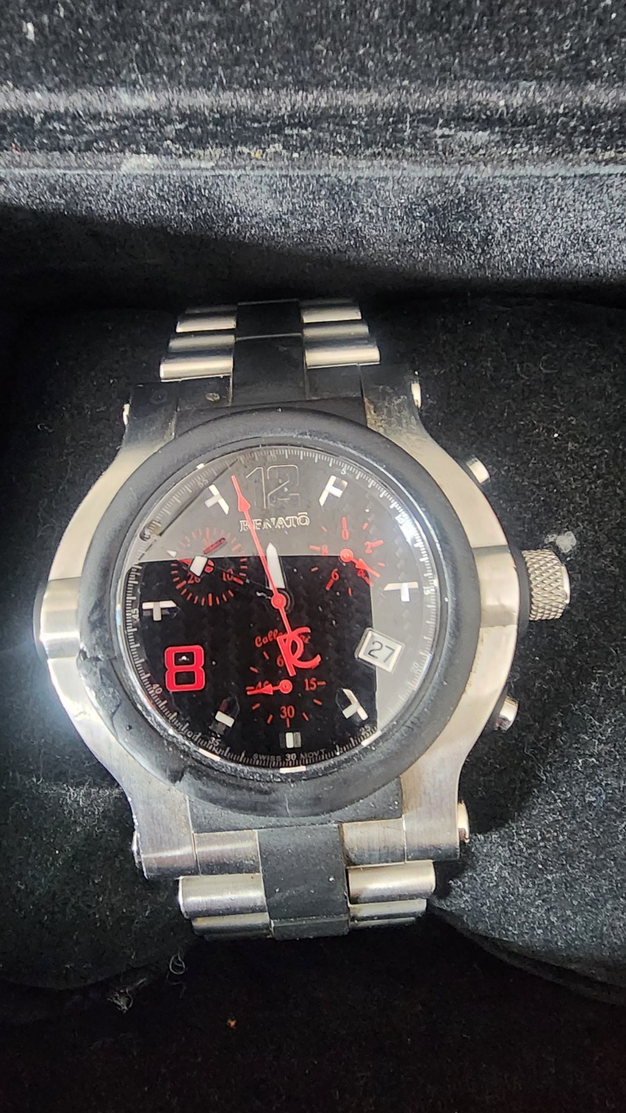 Renato Collection Men Watch Black And Steal