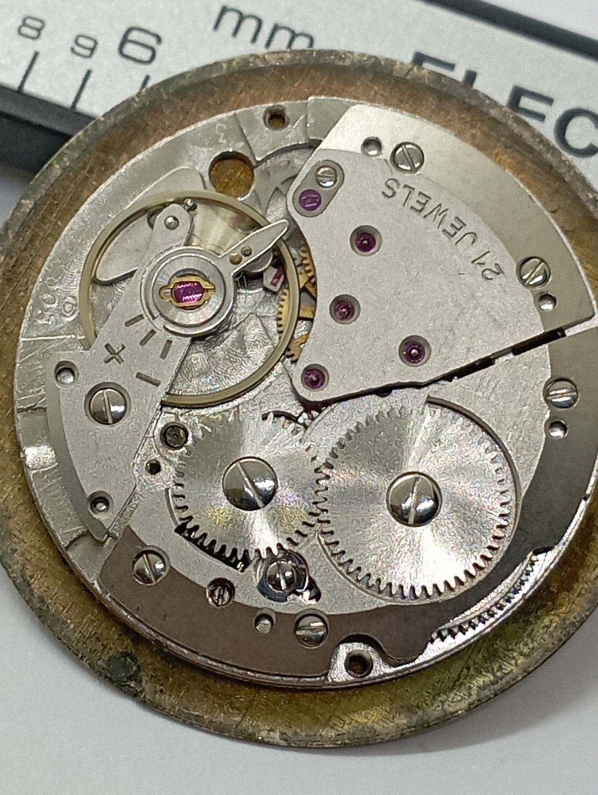 Vintage Uroga watch Movement Cal. DUROWE 605 WORKING WELL! Germany Montre