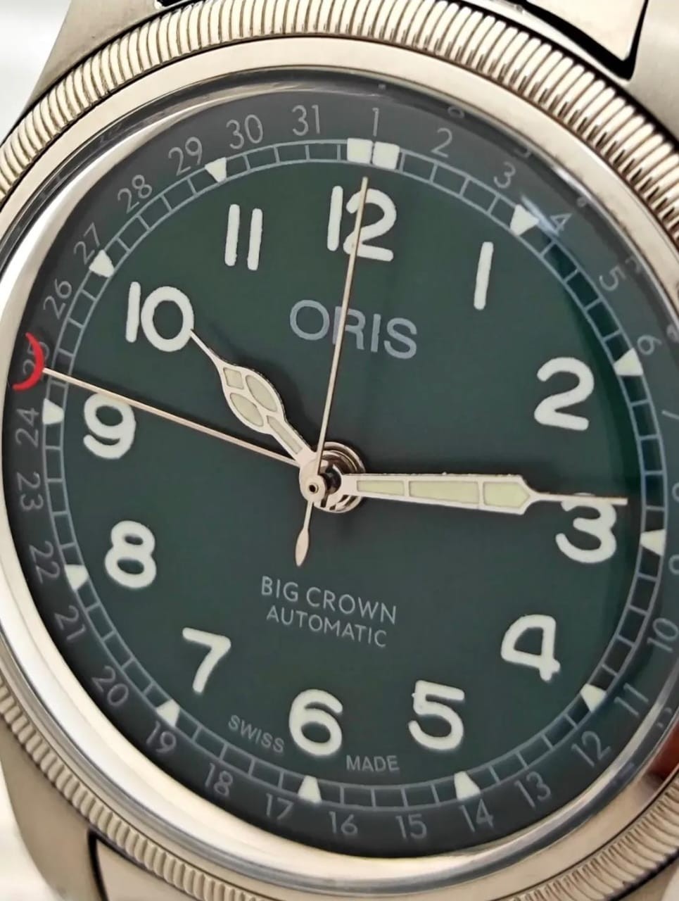 Oris Big Crown Automatic Green Dial Stainless Steel Pointer Date Men’s Watch