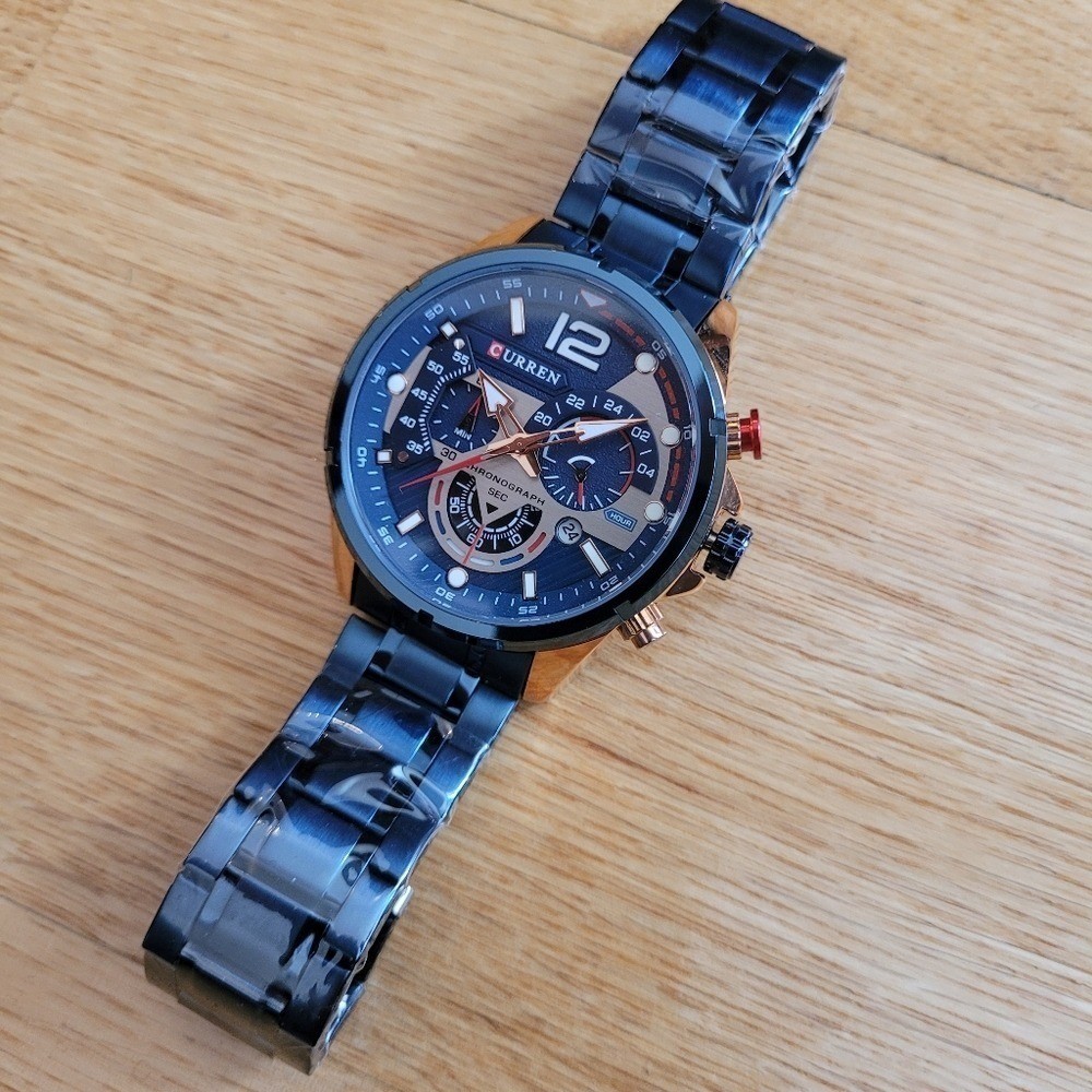 CURREN Chronograph Stylish Stainless Steel Watch For Men