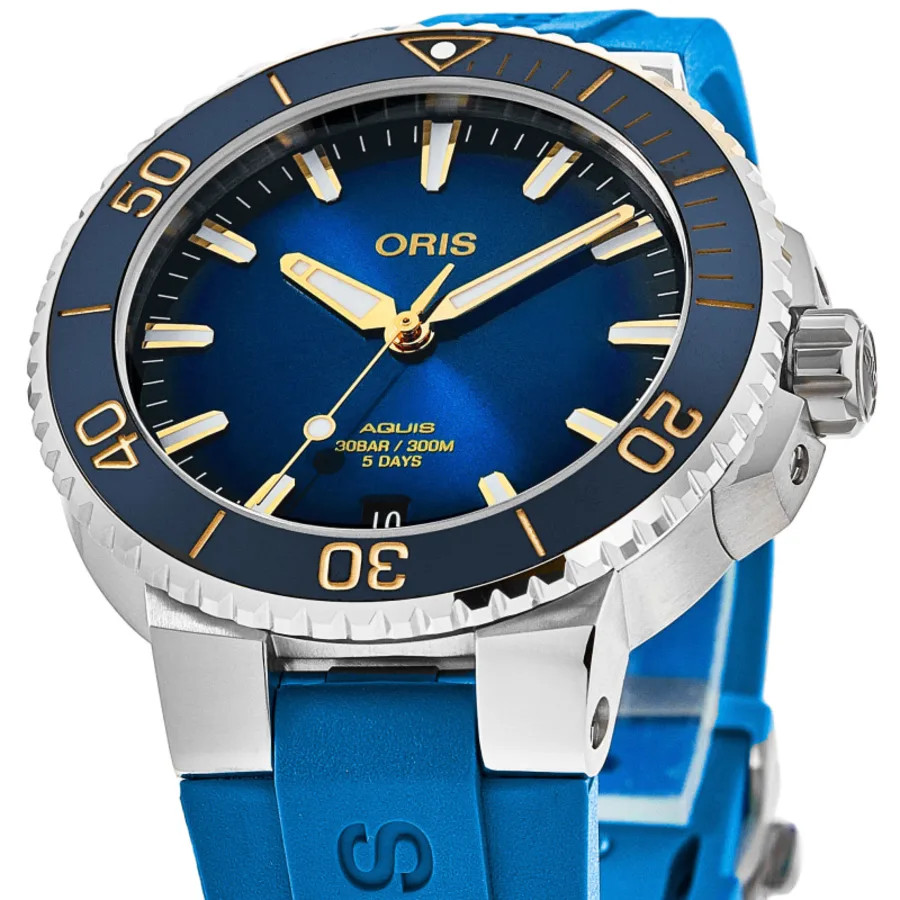 New Oris Aquis Date 41mm Automatic Men’s Watch 01 400 7769 4125-07 4 22 75FC