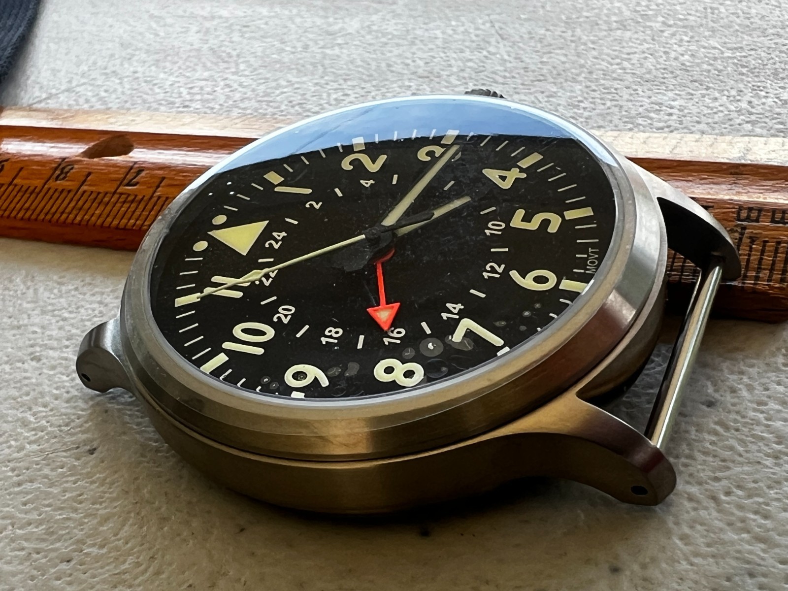 County Comm Maratac 44m Large Titanium GMT Plain Dial Watch Gen 2