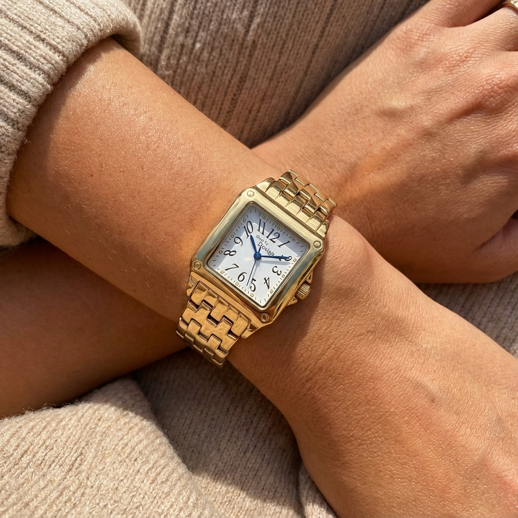 Steel by Design 18K Gold Plated Stainless Steel Watch NIB