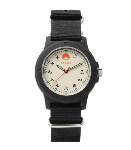 BEAMS Original Kanji Numerals Watch Mt Fuji Made In Japan