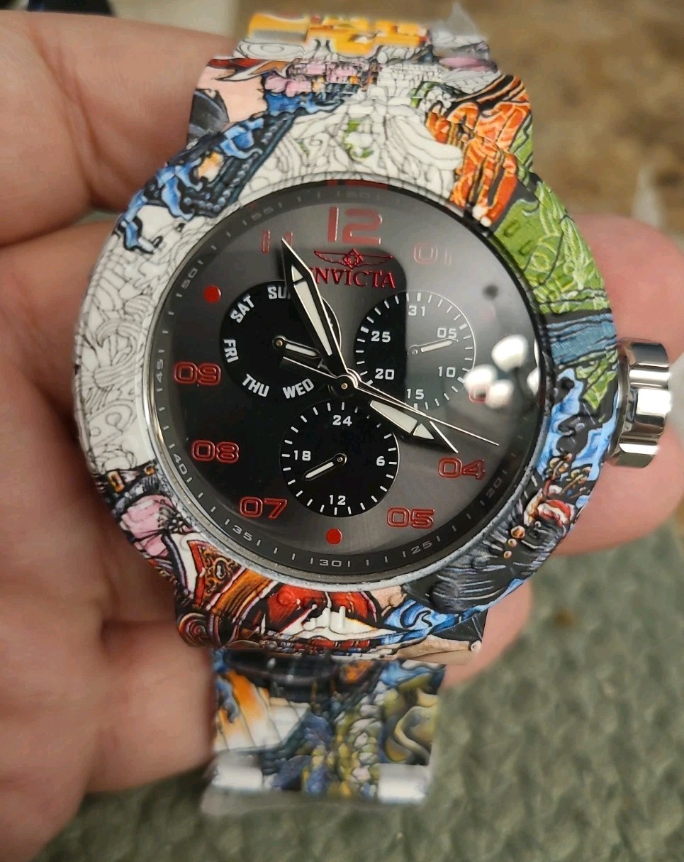 Invicta Pro Diver 50212 NeoArt Flux Men’s Watch – 52mm, Aqua Plating, Steel