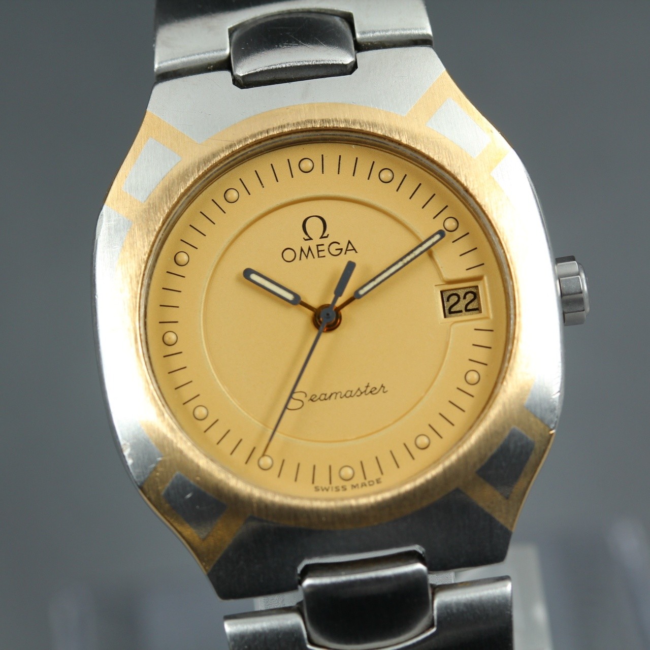 [Near MINT] OMEGA Seamaster Polaris Cal.1438 Quartz Men’s Vtg Watch From JAPAN