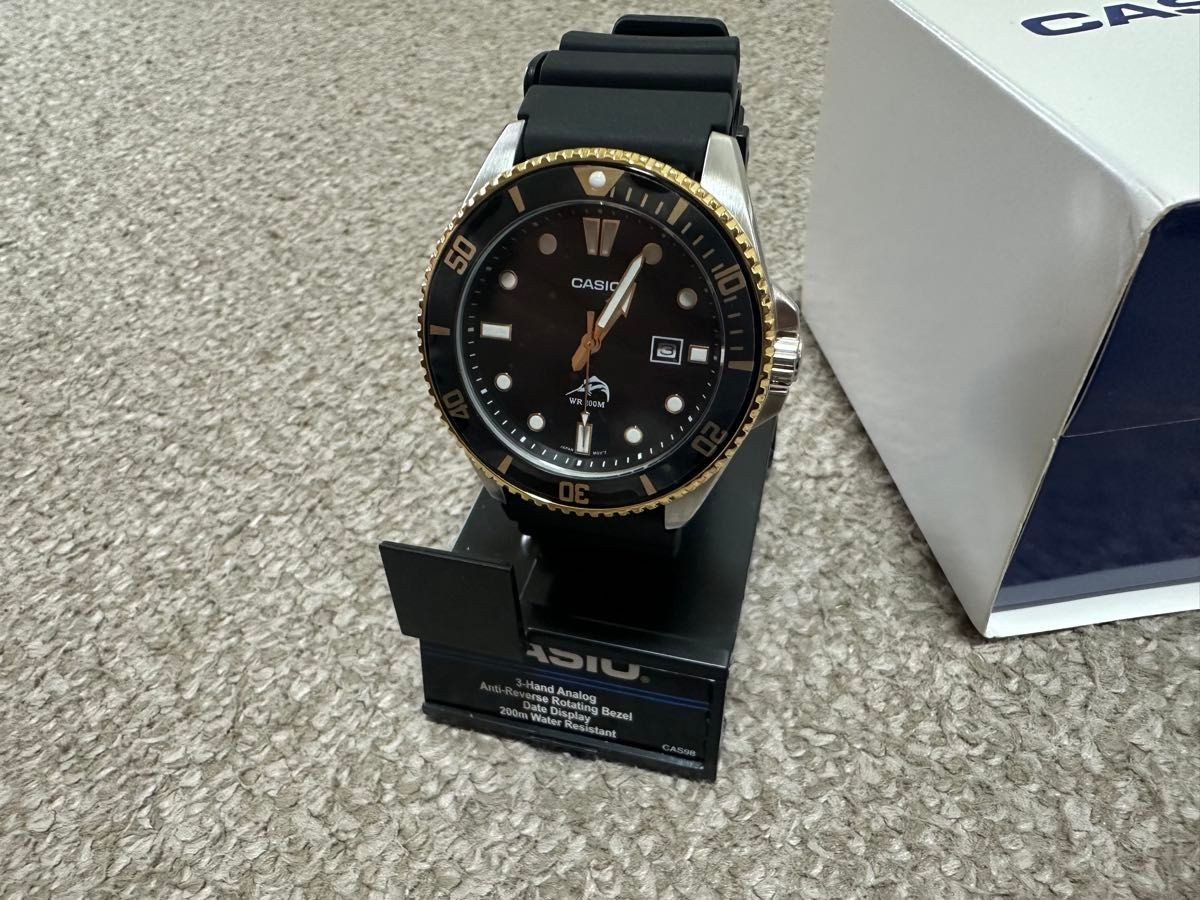 Casio MDV-106G-1AVCF Duro Black Dial Watch