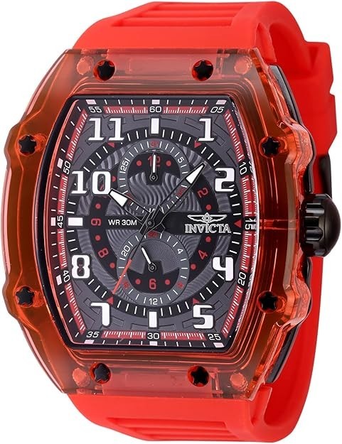 Invicta Men’s Racing 48.5mm VH67 Quartz Red Watch IN-48720