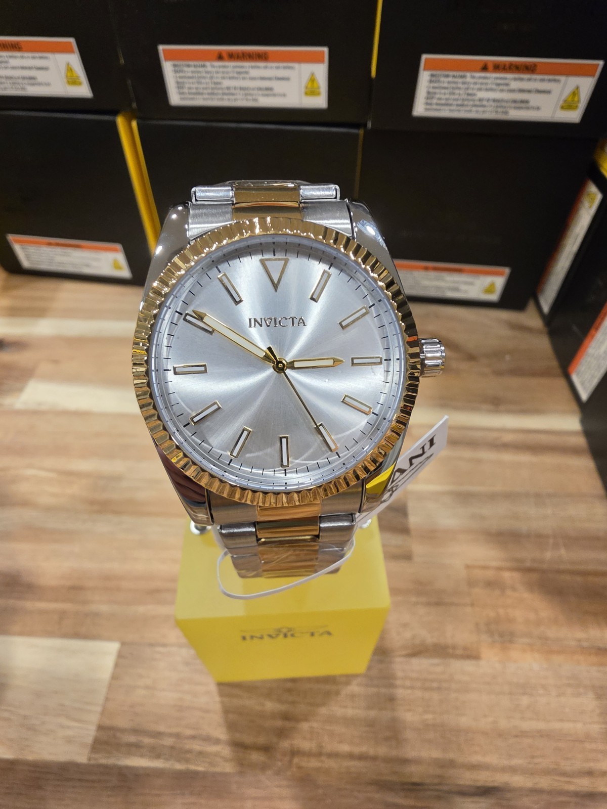 Invicta Celestial Langdon Men’s Watch 40mm 69246 Two Tone Band /Silver Dial New
