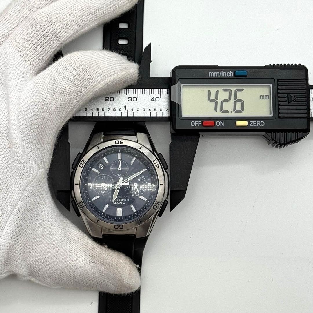 Casio WVQ-M410 Radio Wave Solar Watch Silver Made in Japan 073635