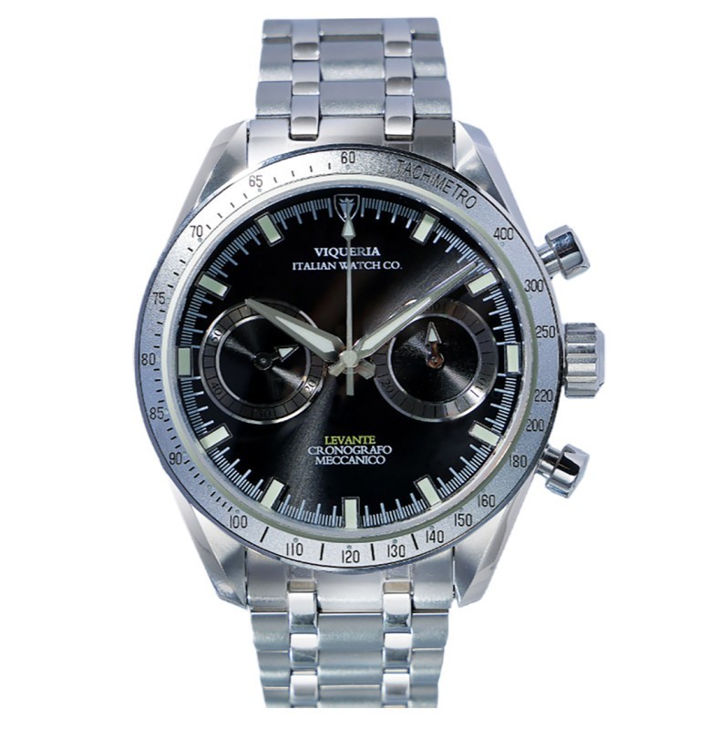 Viqueria Levante MK3 Mugello Chronograph Automatic Black Steel Men’s Watch