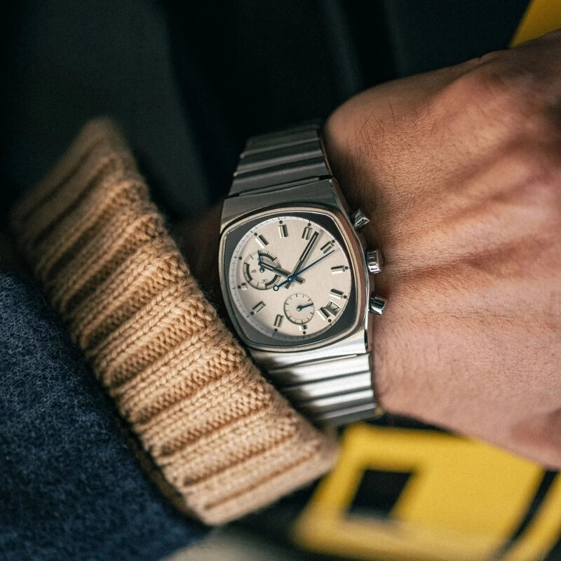 Mens CILOA Quartz Retro automatic Movement Stainless Steel Waterproof Watches