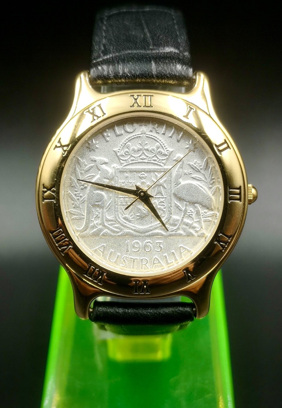 Vintage Australia Florin 1963 Coinwatch Unisex quartz watch.