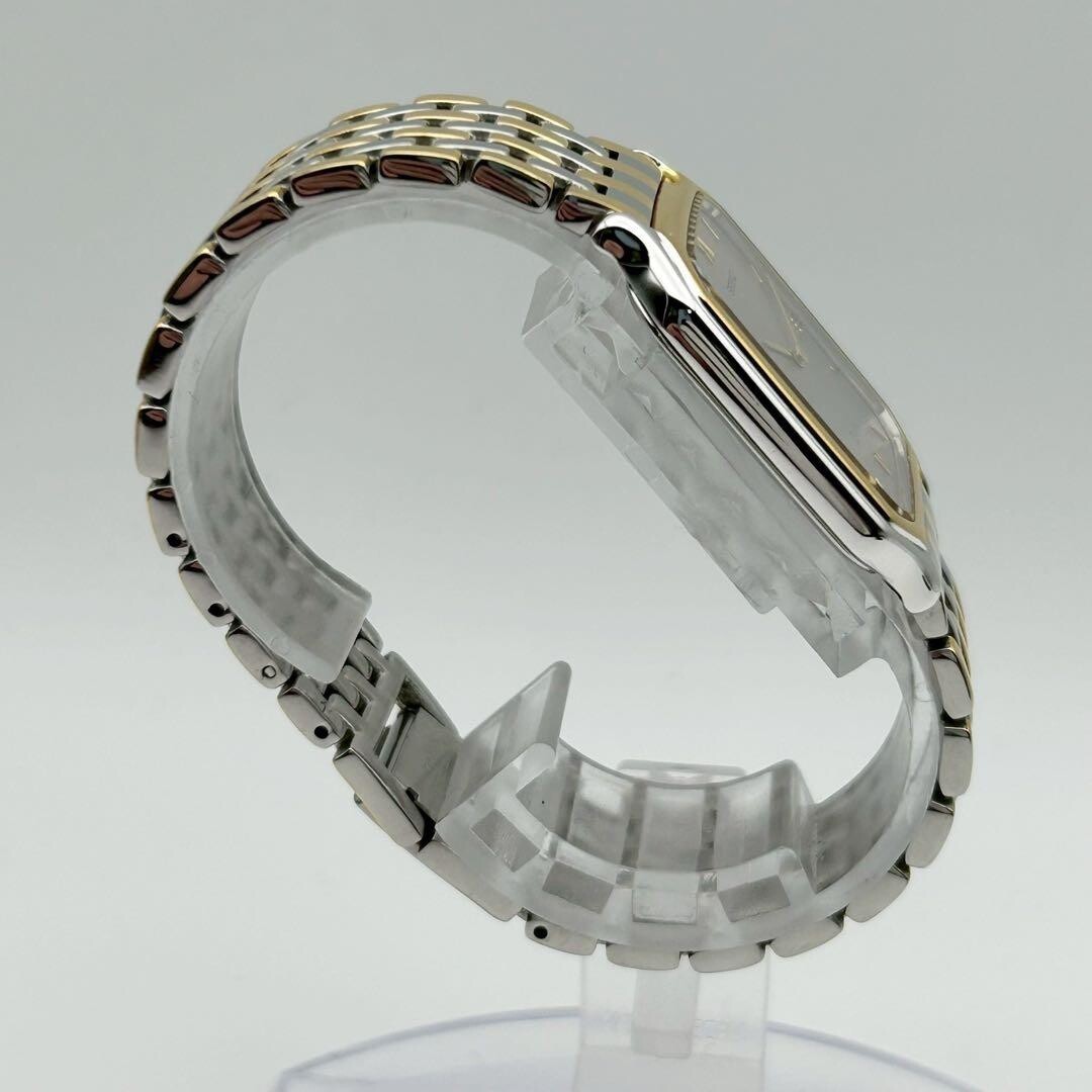 SEIKO Dolce 5E30-5A00 Quartz Rectangular Roman Dial Two Tone Unisex Watch