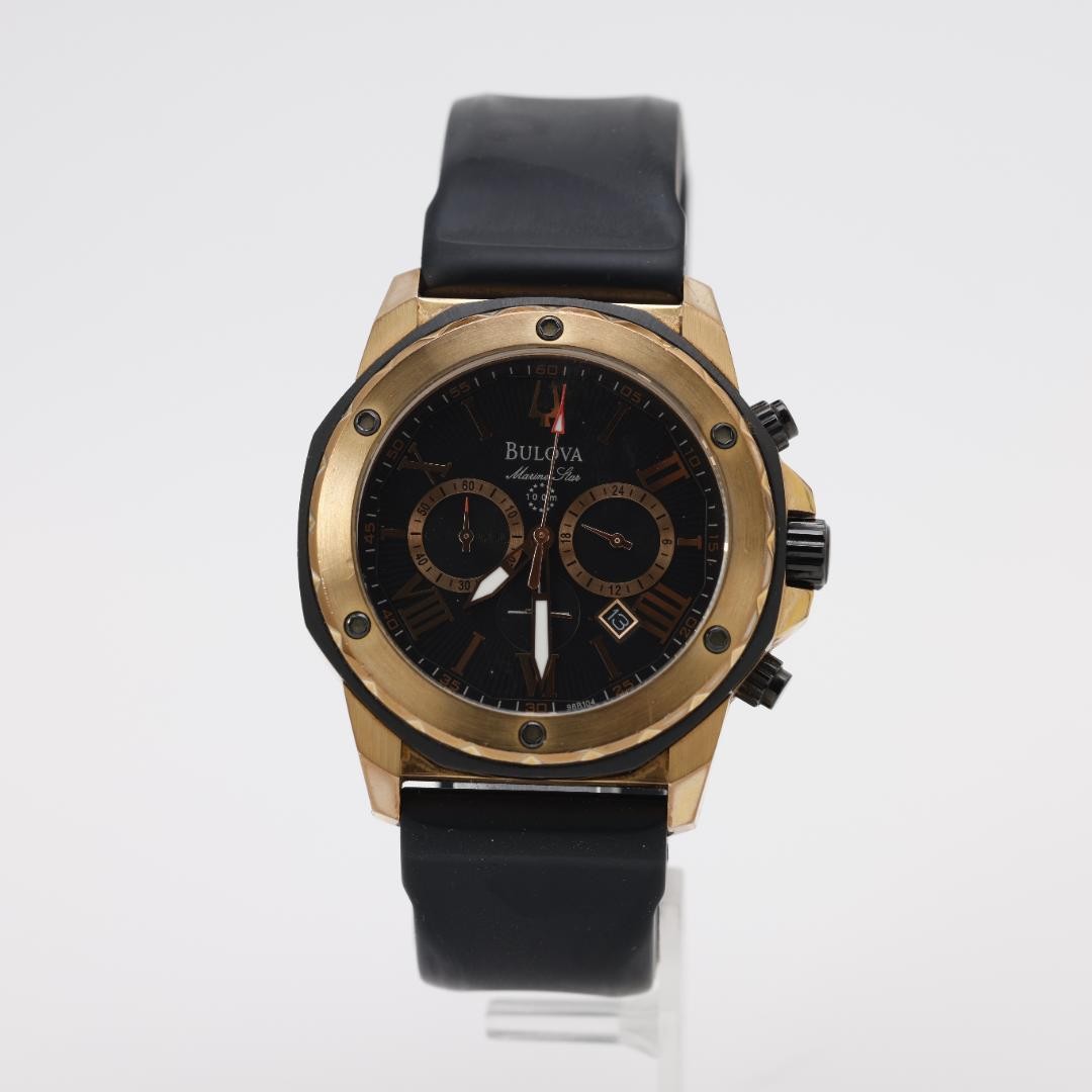 BULOVA 98B104 Men’s Quartz Watch Used Scratched
